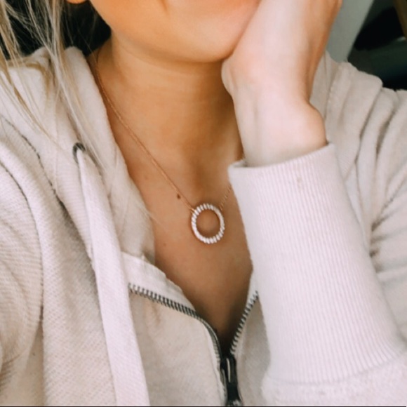 Rose Gold Heart Engraved Diamond Pendant - Picture 3 of 3